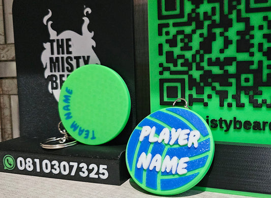 Personalized Netball Keychain