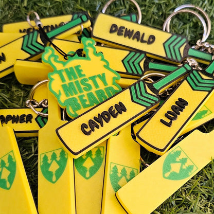Personalized Cricket Bat keychain