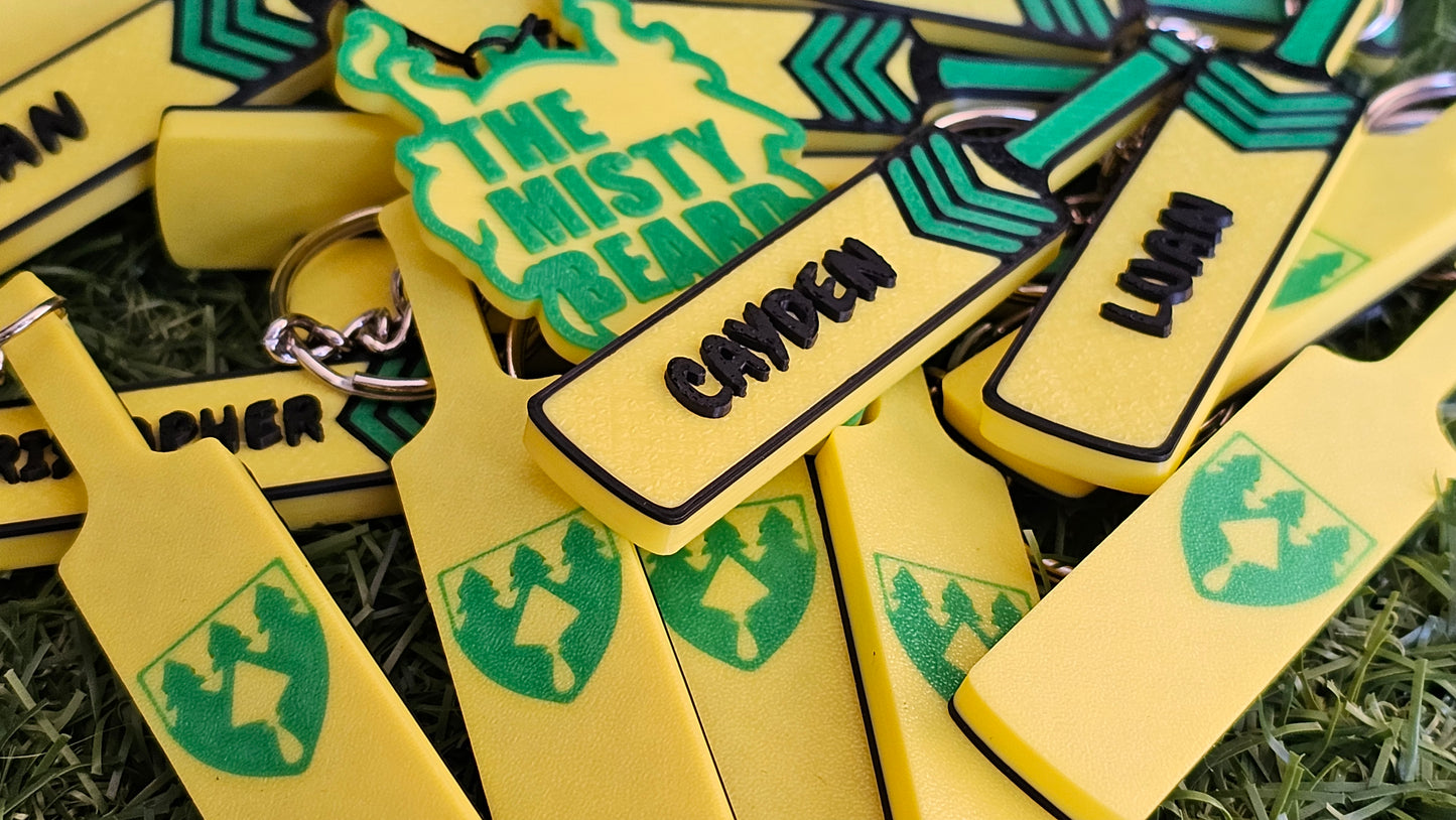 Personalized Cricket Bat keychain