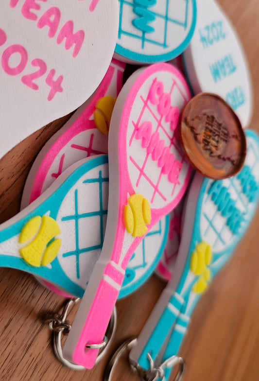 Personalized Tennis keychain
