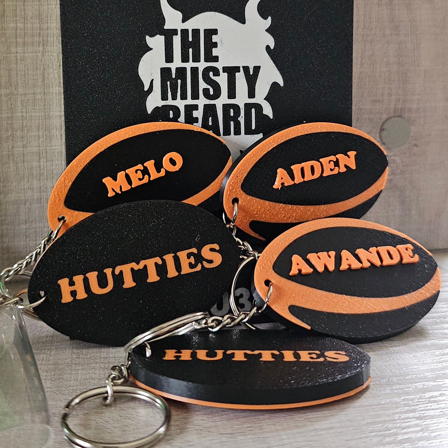 Personalized Rugby keychain – The Misty Beard (PTY) LTD